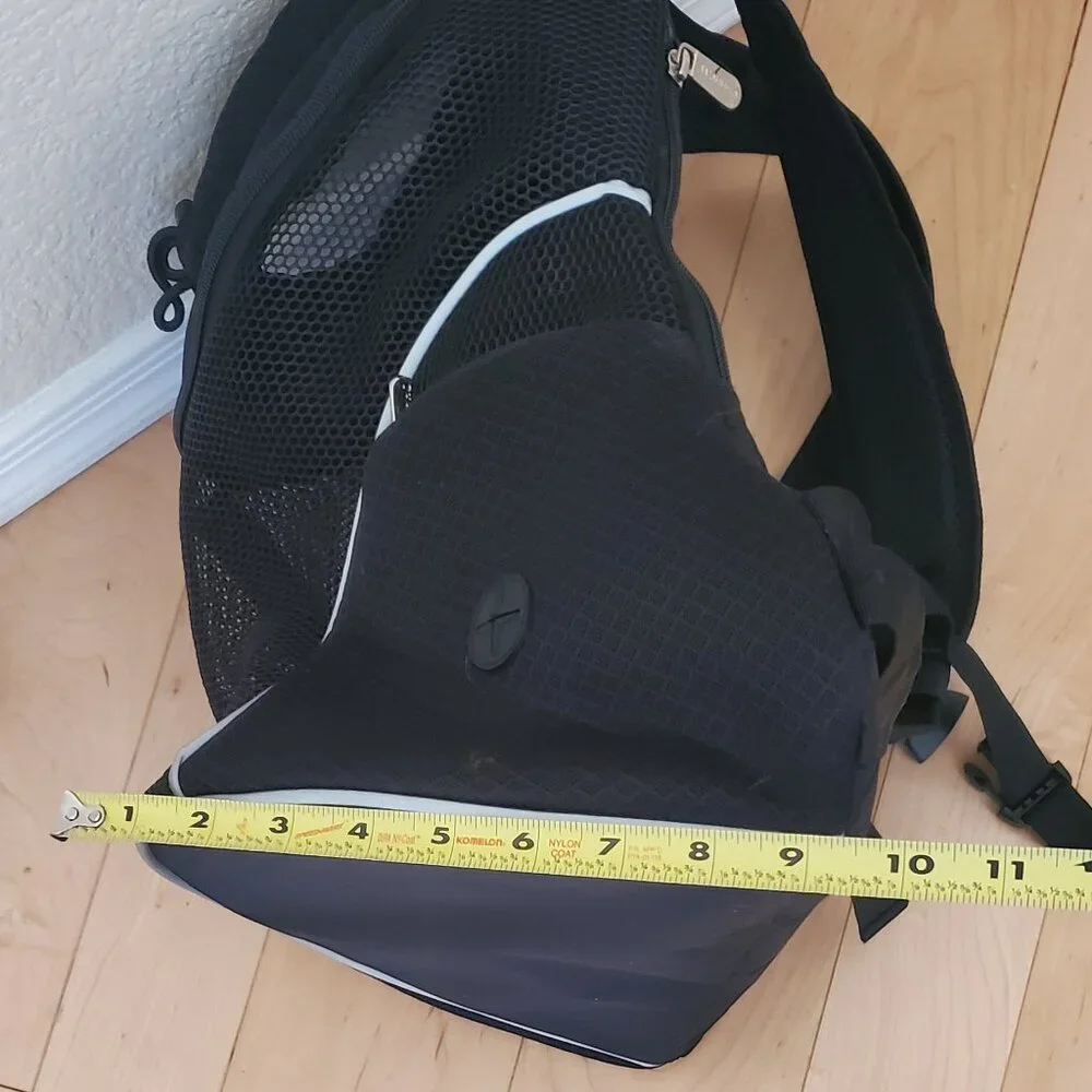 WOYYHO Pet Dog Carrier Backpack Side Storage Pockets Dog Backpack Carrier